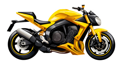 Obraz na płótnie Canvas Racing motorcycle on a white background. generated by ai
