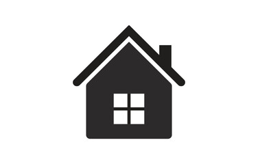 Home icon in Basic straight flat style. Collection of vector symbol on white background. Vector illustration.