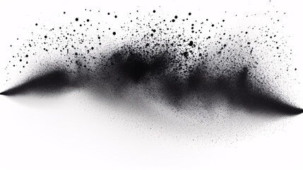 A gradient of stippled dots in charcoal grey and black with a textured, abstract "sand effect" isolated on a white background.