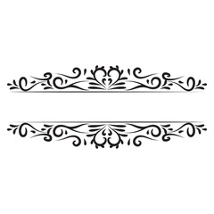 Vector vintage royal title border or text frame ornament elements, Luxury black vintage Border wedding invitation card png only