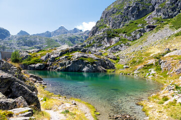 Panoramic view of the Vallée du Soussouéou, French Pyrenees.