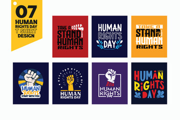 international human rights day t-shirt design bundle