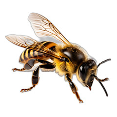 bee isolated on transparent or white background