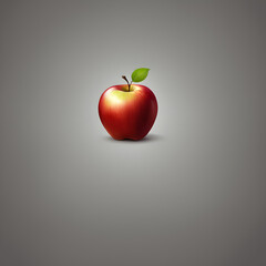 apple isolated, Transparent vector style. ai generative
