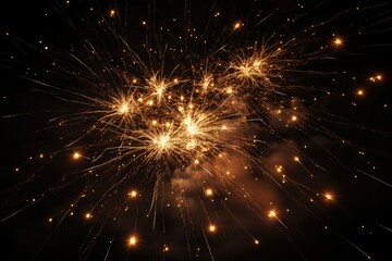 Obraz premium massive firework illuminating the dark sky