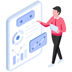 Vector design of data presenter