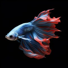 Fototapeta premium fish on blue
