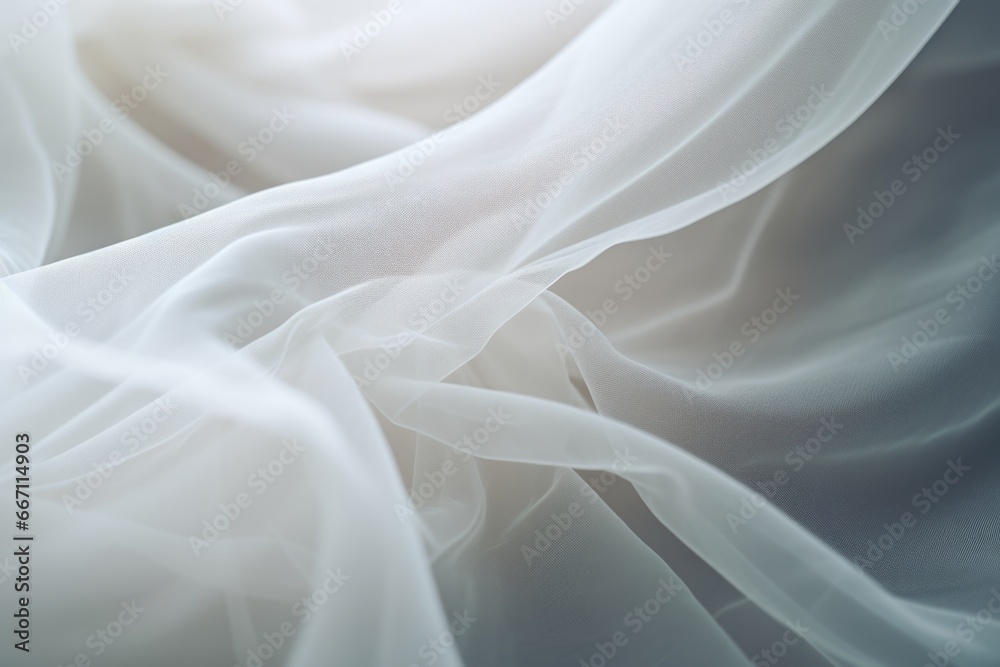 Poster A close up photo showcasing the texture and details of a white fabric. This versatile image can be used for various design projects