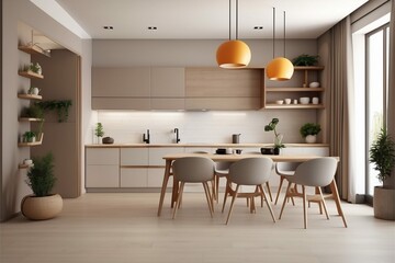 modern kitchen interior