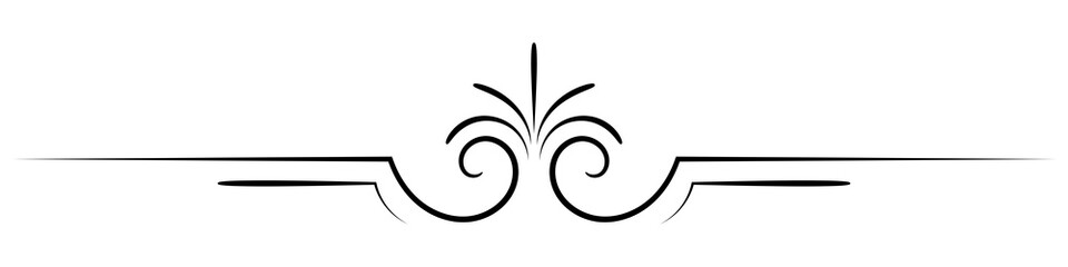 Vintage lines. Decorative elements. Border flower collection.