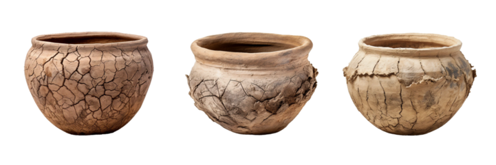 Jordanian Dead Sea Mud Pot, transparent background, isolated image, generative AI
