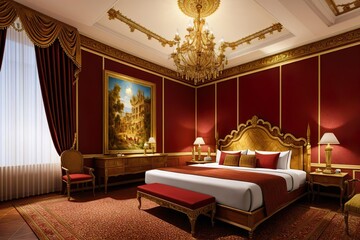 luxury hotel bedroom