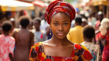 Femme africaine - obrazy, fototapety, plakaty
