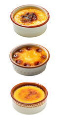Crema Catalana, transparent background, isolated image, generative AI

