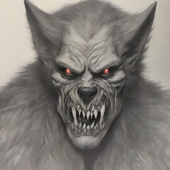  Werewolf in mid-transformation