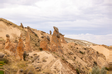 Fototapeta na wymiar Rock Formation in the Devrent Valley in Cappadocia, Camel Valley, Turkey .