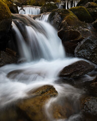 Fototapeta na wymiar Waterfalls, Roan Mountain State Park, Tennessee