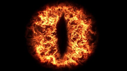 Fiery Magic Eye, seamless loop, 25 FPS. - Powered by Adobe