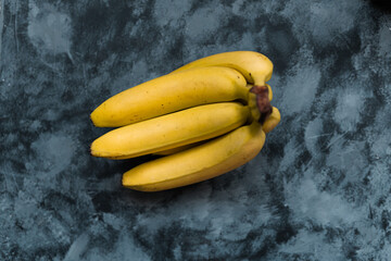 banana cluster isolated.Raw Organic Bunch of Bananas Ready to Eat