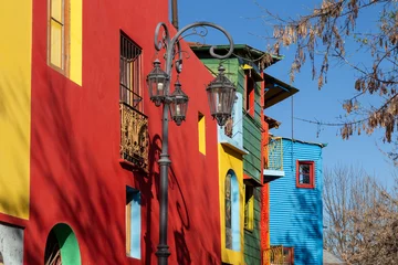 Deurstickers Caminito street. La Boca, Buenos Aires, Argentina. © Bernardo Galmarini