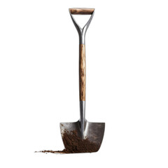 Hoe isolated on transparent or white background