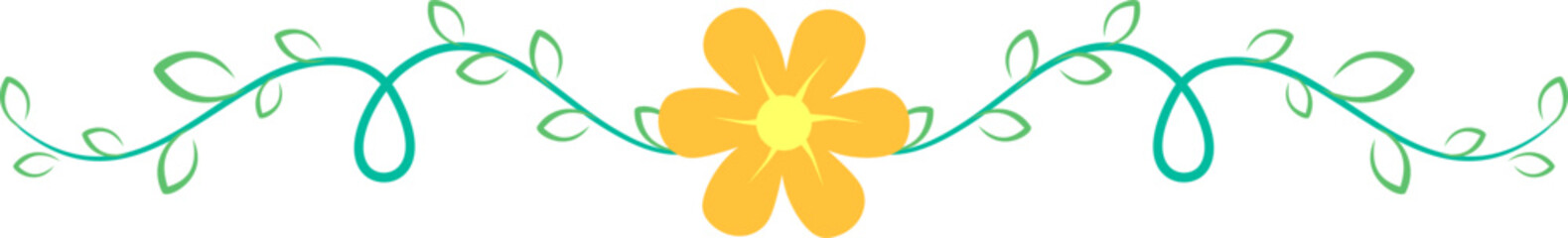 Floral Divider Border