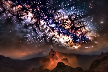 Stunning nebulas: captivating and enigmatic wonders of the cosmos. Generative AI