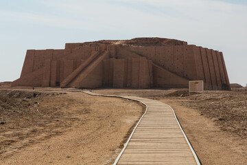 Sumer Civilization Archaeological City of Ur - Ziggurat Ur - obrazy, fototapety, plakaty