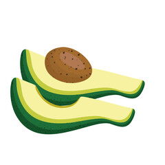 Green Avocado Vektor 