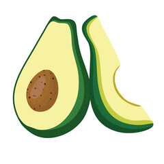 Green Avocado Vektor 
