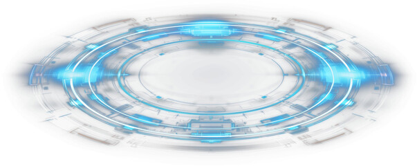 circle hologram portals futuristic  ui sci-fi element - obrazy, fototapety, plakaty
