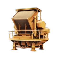 Fotobehang Sand screen machine isolated on transparent or white background © Никита Жуковец