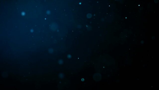 Flying dust particles overlays, with dark blue color, make your video look more cinematic, elegant and aesthetic