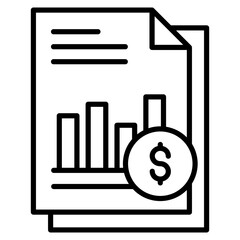 Financial Report Icon