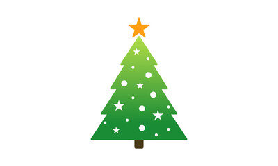 christmas tree minimalist logo design