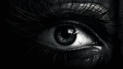 Obraz premium Eye illustration background, pupil and iris design
