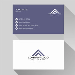 Vector professional elegant business card design template