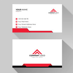 Vector professional black and gold business card template