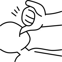 finger sweeping  icon