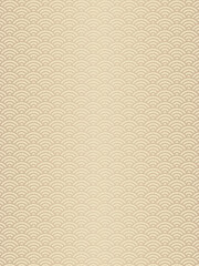 和風バナー背景　金色の青海波模様　縦長　ゴールド