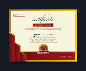 new modern creative and Achievement elegant Certificate design 