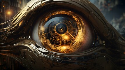 Eye illustration background, pupil and iris design