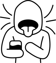 choking water  icon