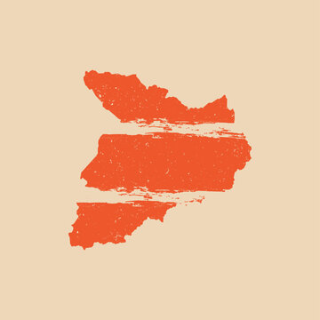 Baghlan Map Grunge - World Map International vector template. Afghanistan region vector