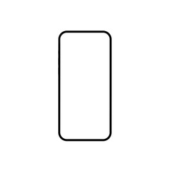 Mobile Phone isolated mockup on transparent background PNG. 3D Rendering