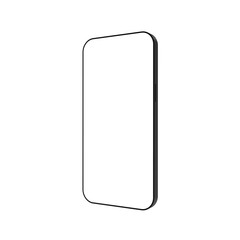 Mobile Phone isolated mockup on transparent background PNG. 3D Rendering
