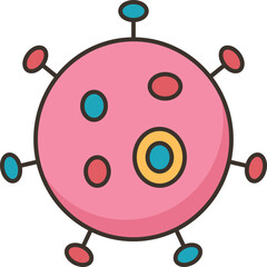 Obraz premium virus icon