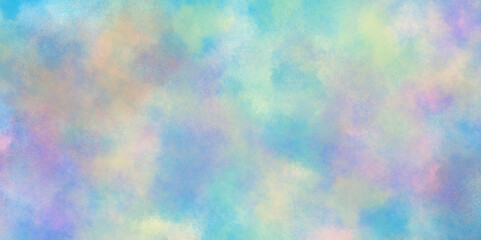 Color splashing on paper with watercolor splashes, Beautiful and colorful soft watercolor background with multicolor texture grunge, Vector watercolor art background with watercolor splashes.