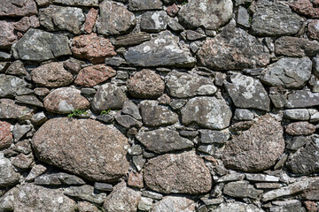 Mauersteine aus ross of mull granit und basalt, formatfüllend