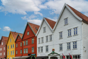 Bryggen facades, Bergen. Norway.